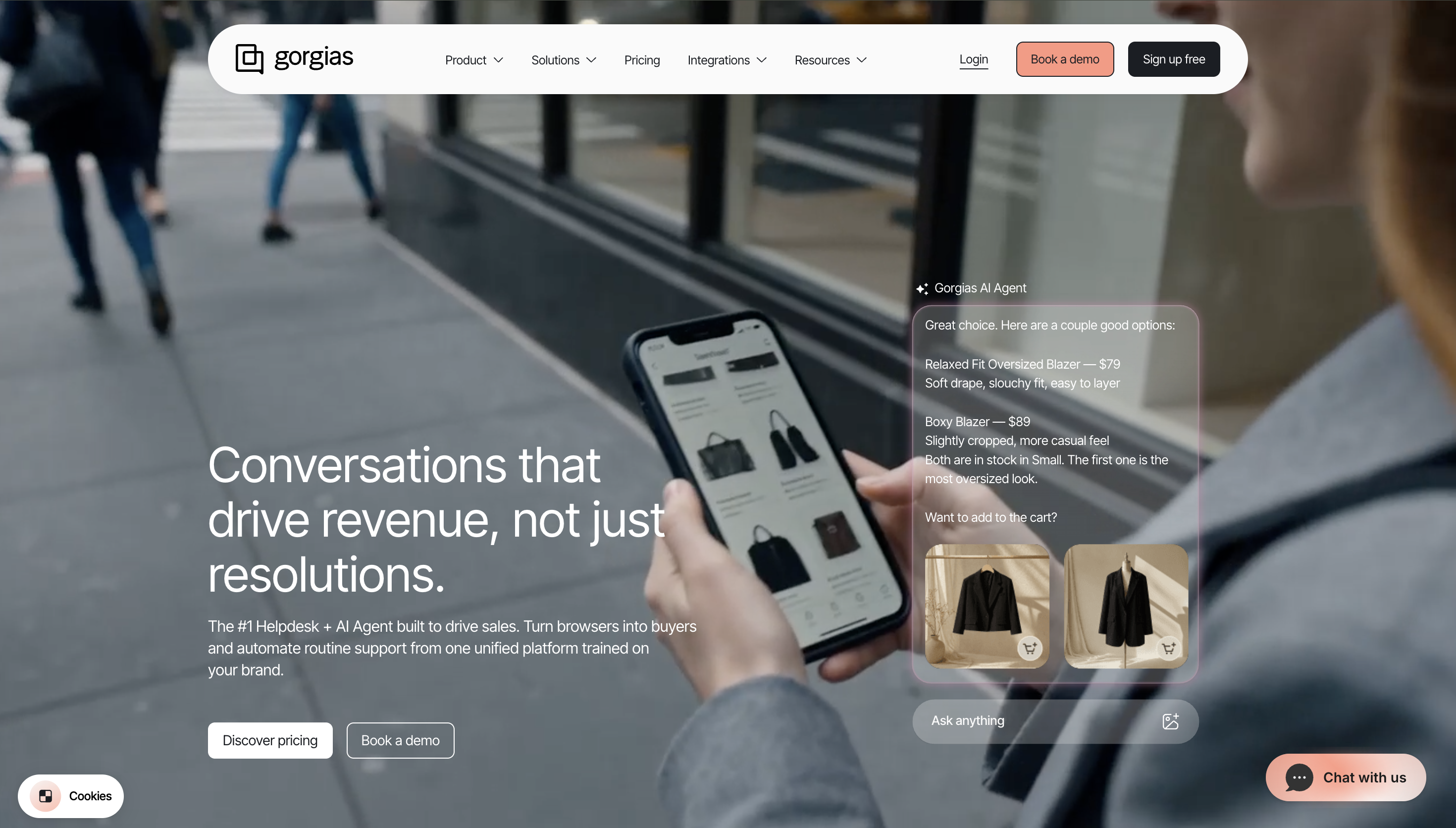 Gorgias AI agent handling an ecommerce support request