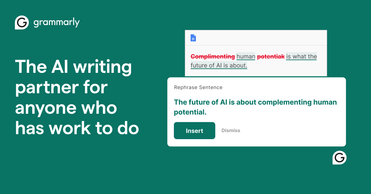 Grammarly screenshot placeholder